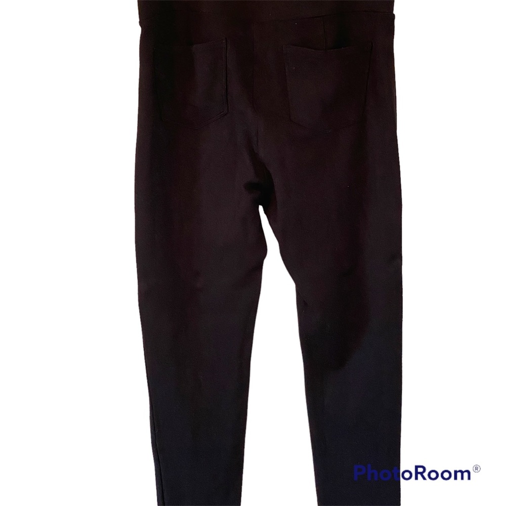 Style & Co Pull On Ponte Skinny Pants Black Size Large